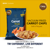 Vacuum fried Carrot chips india