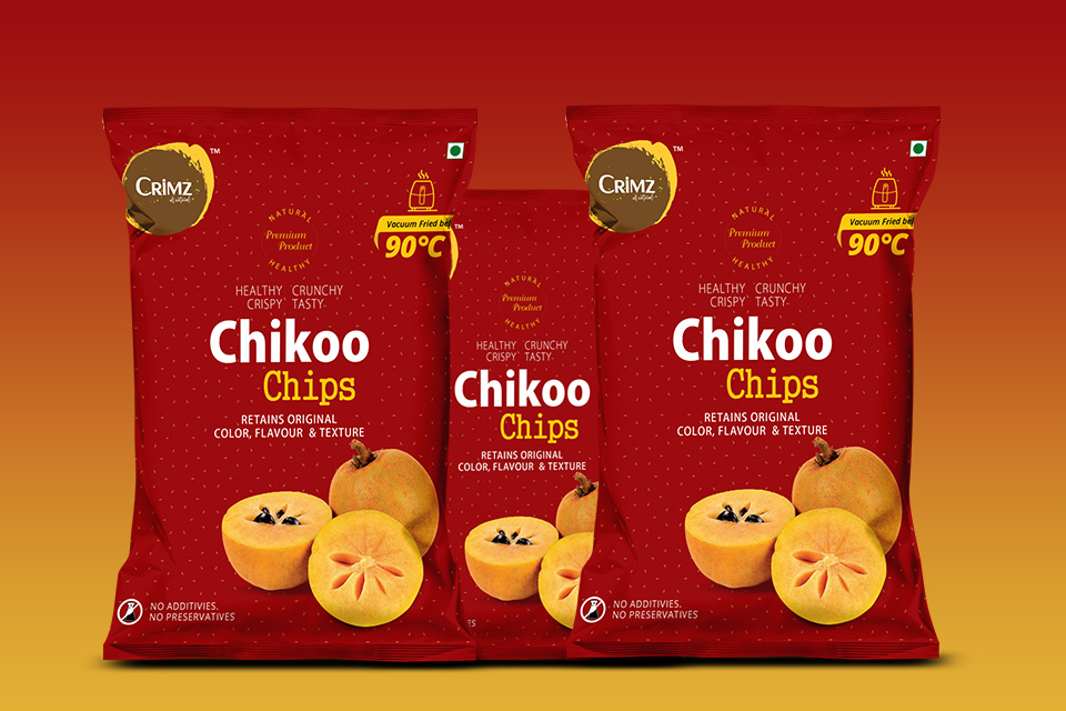Vacuum Fried Chikoo Chips INDIA