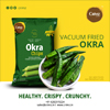 Vacuum fried Okra chips india