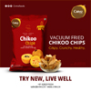 Vacuum Fried chikoo chips india